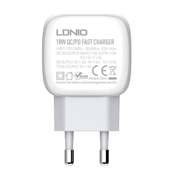 Ładowarka sieciowa LDNIO A2313C 20W USB + USB-C